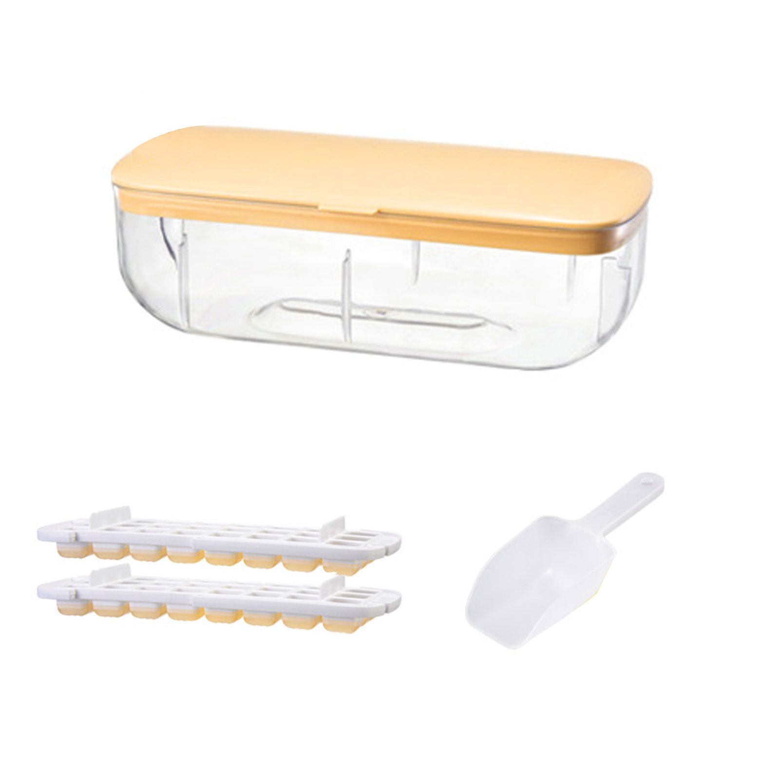 Ice Ball Maker Non-Stick Round Sanitary Ice Cube Tray with Ice Ball Container Set