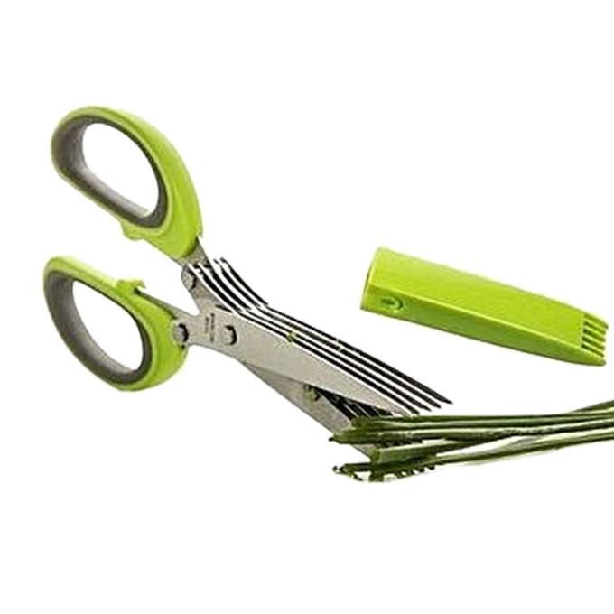 5 Blade Kitchen Scissors – Green