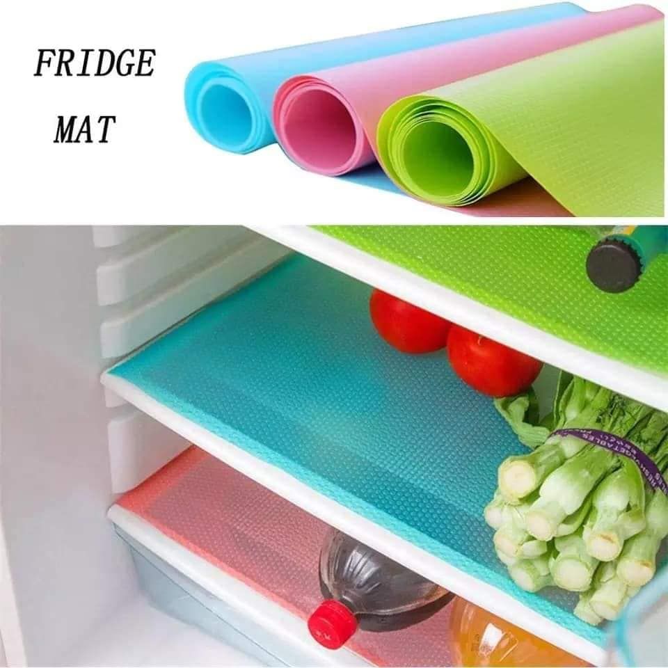 2 Pcs Washable Refrigerator Mat Waterproof Fridge Mate Drawer Matt