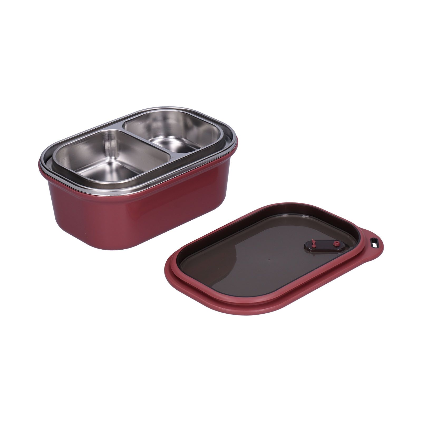 1.2L Stainless Steel Bento Box Double-layer -Proof Sealed Food Home Use
