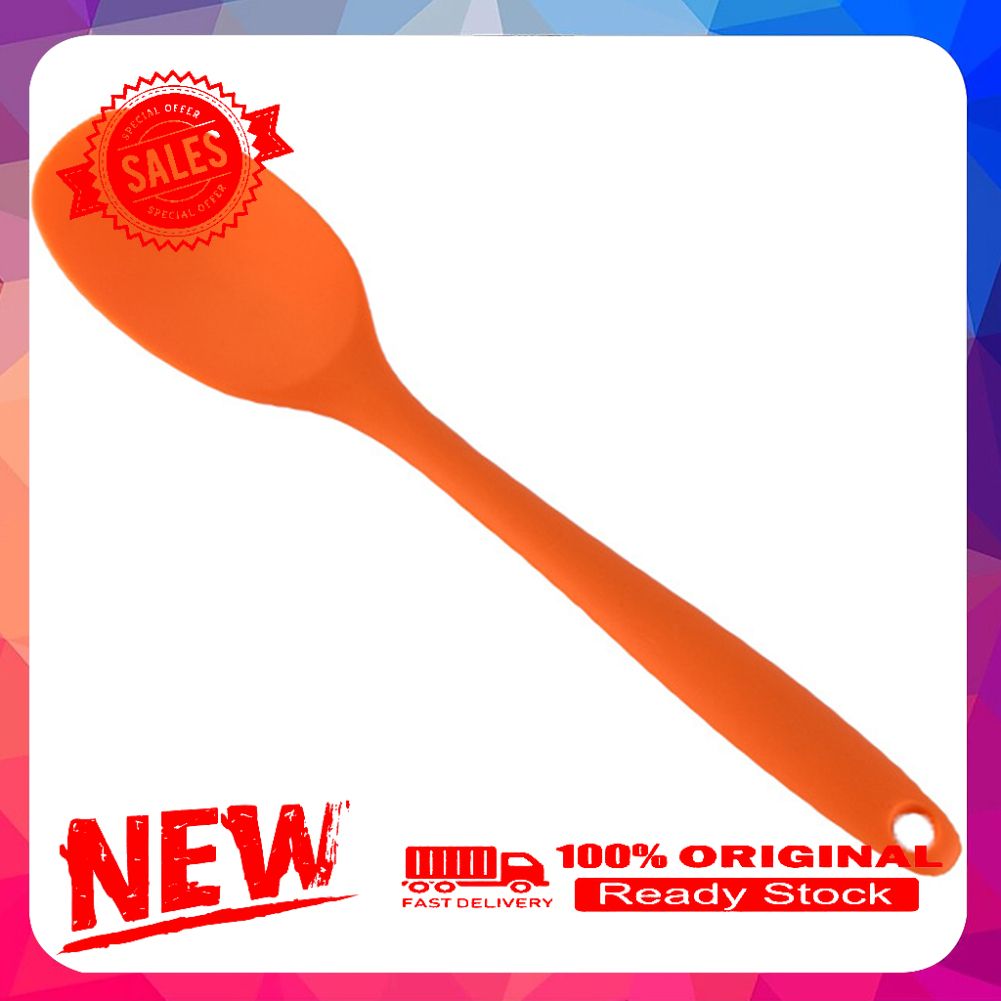 Silicone Long Handle Spatula Non-stick Scraper Spoon Kitchen Cooking Utensil