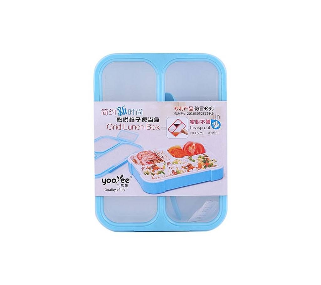 Plastic Lunch Box - Sky Blue