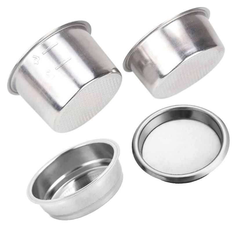 4PCS 51mm Coffee Filter Replacement Filter Basket for Coffee Bottomless Portafilter for Delonghi Espresso Machine Parts