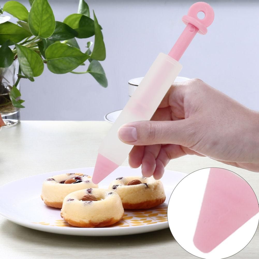 4 Nozzles Silicone Food Writing Pen Chocolate Decorating Tools Cake Mold