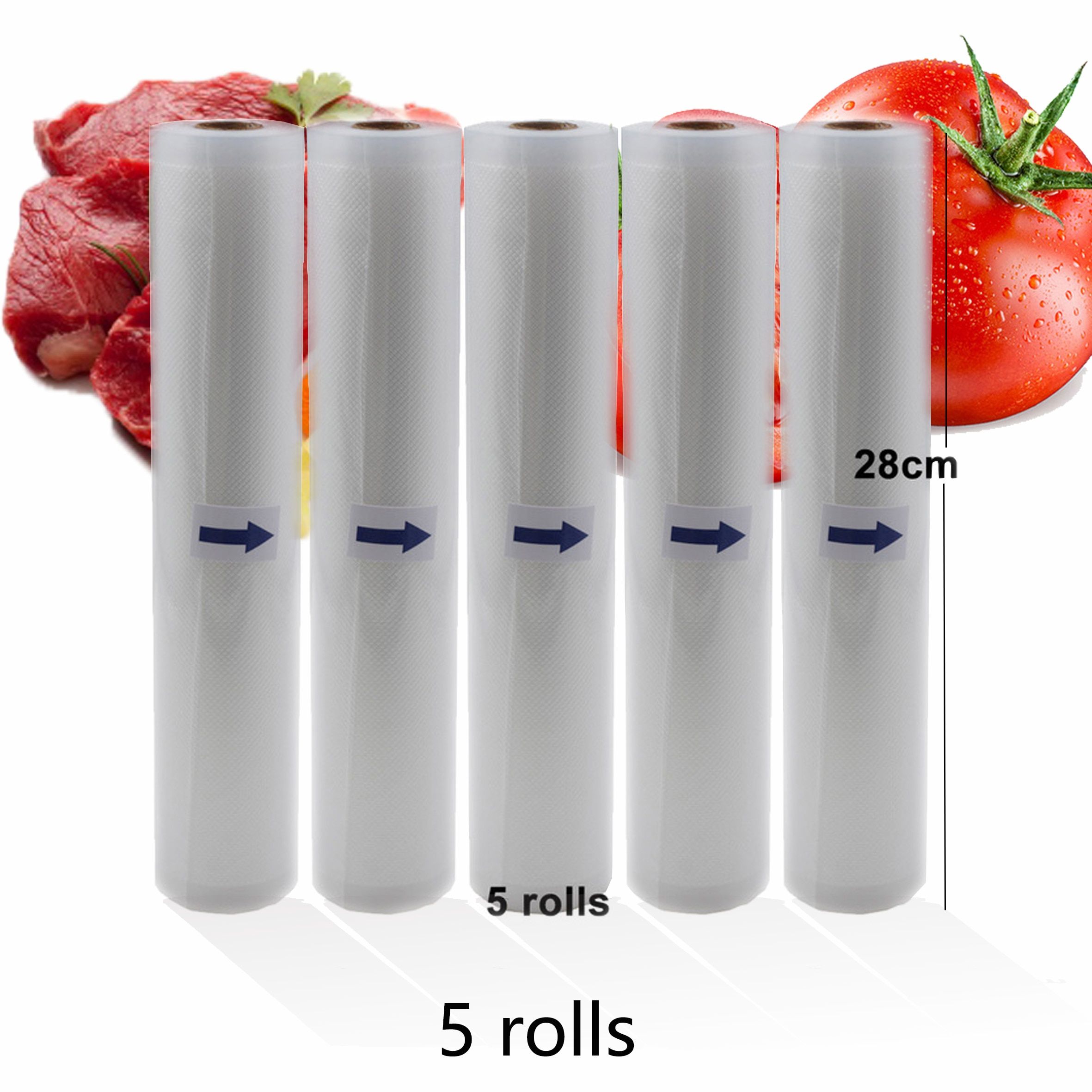 BPA Free Household Food Vacuum Packing Bag For Vacuum Sealer Vacuum Storage bags Food Fresh Long Keeping 12/15/20/25/28cm*500cm