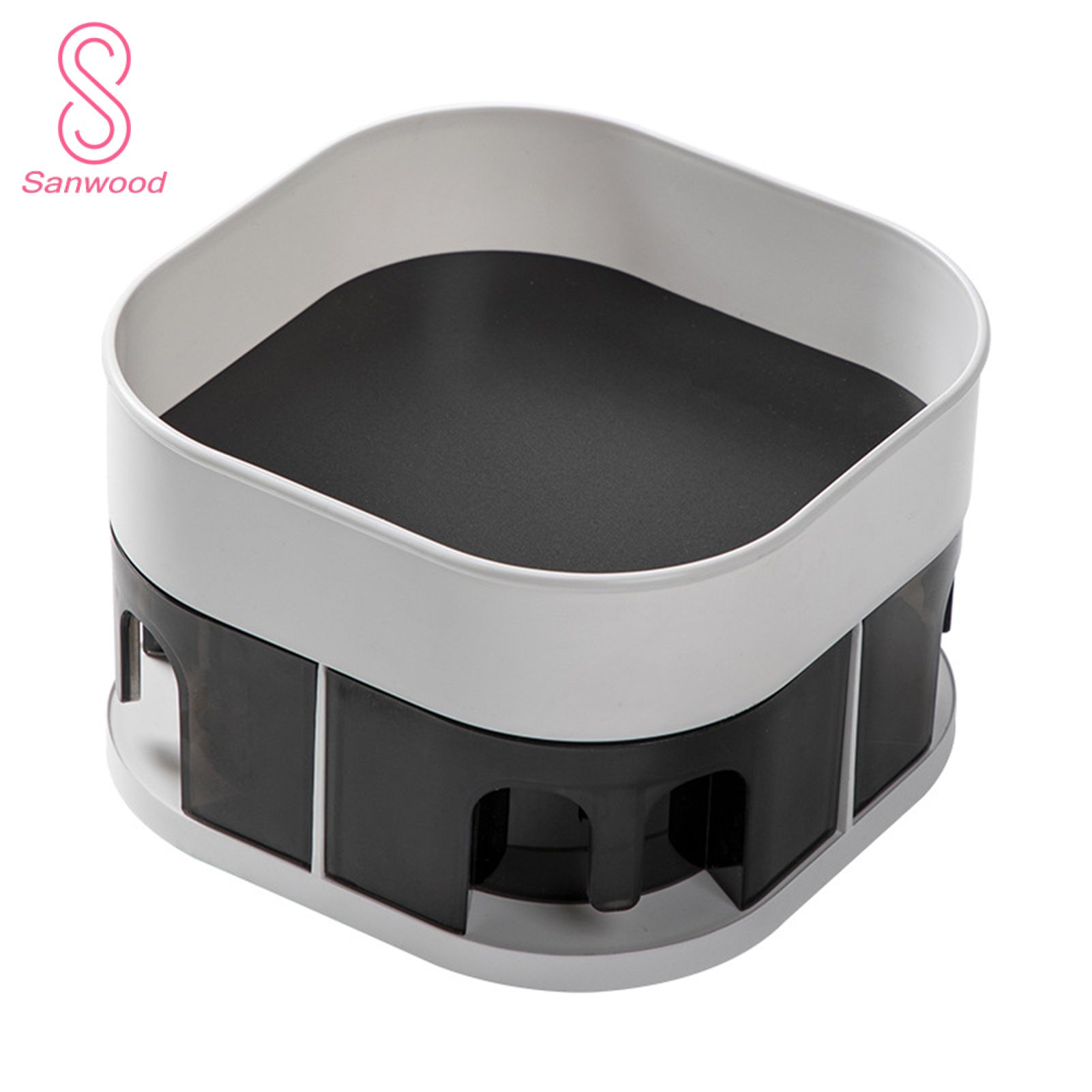 Storage Rack Large Capacity Non-slip Tidy-keeping 360 Degree Rotating Seasoning Organizer Kitchen Supplies