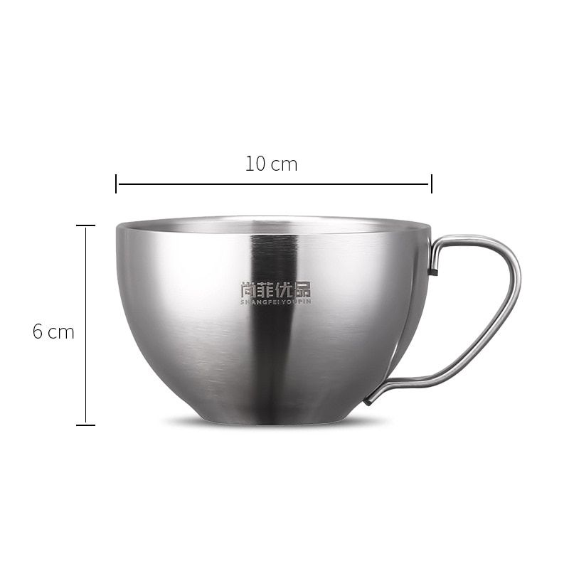 Coffee cup 304 stainless steel creative business custom gift office with ear-ironing mark cup water cup manufacturers