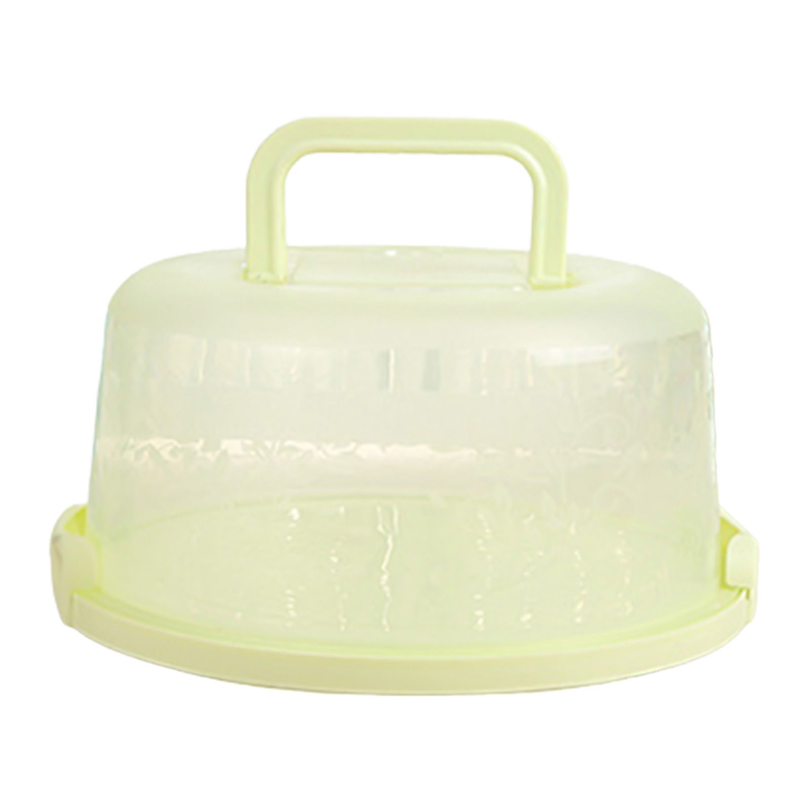 Portable Round Cheesecake Container Fruit Storage Box Food Holder Case Household