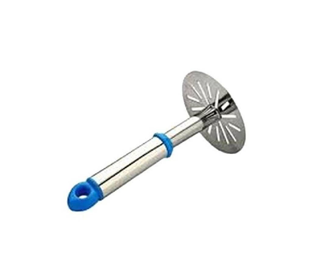 Stainless Steel Potato Masher - Blue and Silver