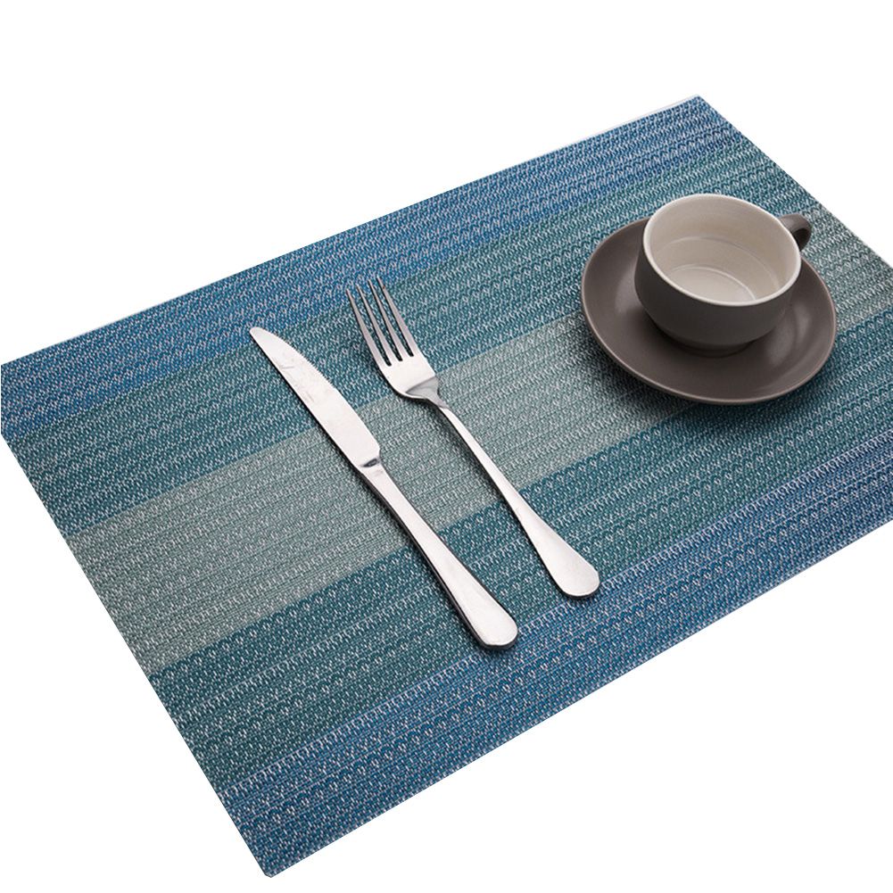45x30cm PVC Antiskid Heat Insulated Cup Mat Dinning Table Bowl Dish Pad Placemat