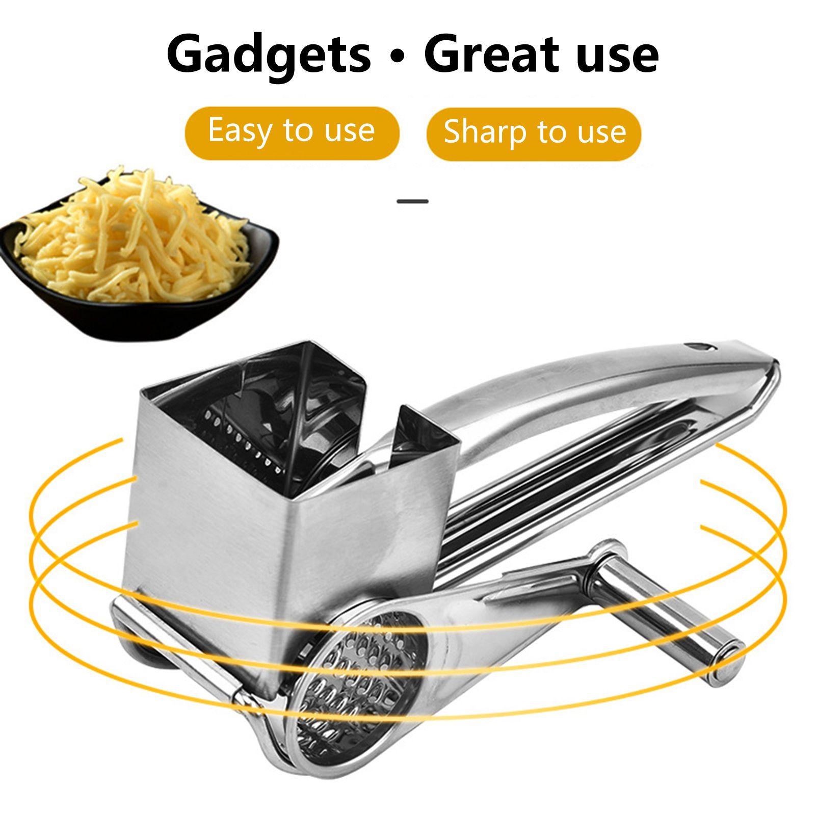 Vegele Slicer Convenient Reduce Skidding Rotary Cheese Grater