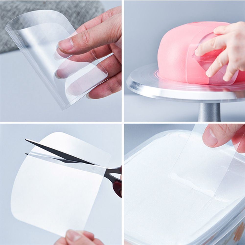 13PCS Transparent Cake Cream Scraper Flexible Plastic Icing Spatula Buttercream Smoother Cake Decorating Tools Baking