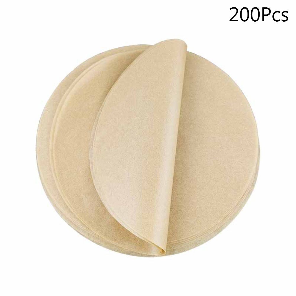 200Pcs 8/9 Inch Round Non-Stick Barbecue Oven Baking Pan Bakeware BBQ Paper Mats