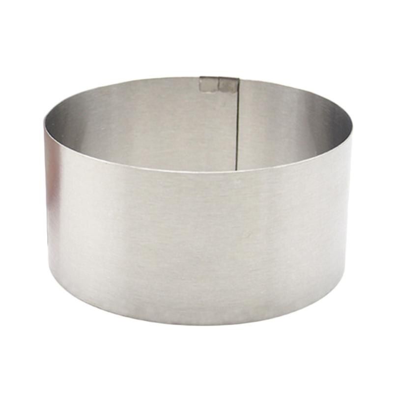 EZLIFE Stainless Steel Retractable Circle Mousse Ring Baking Tool Set Cake Mould Mold Size Adjustable Bakeware Mold LXW5299