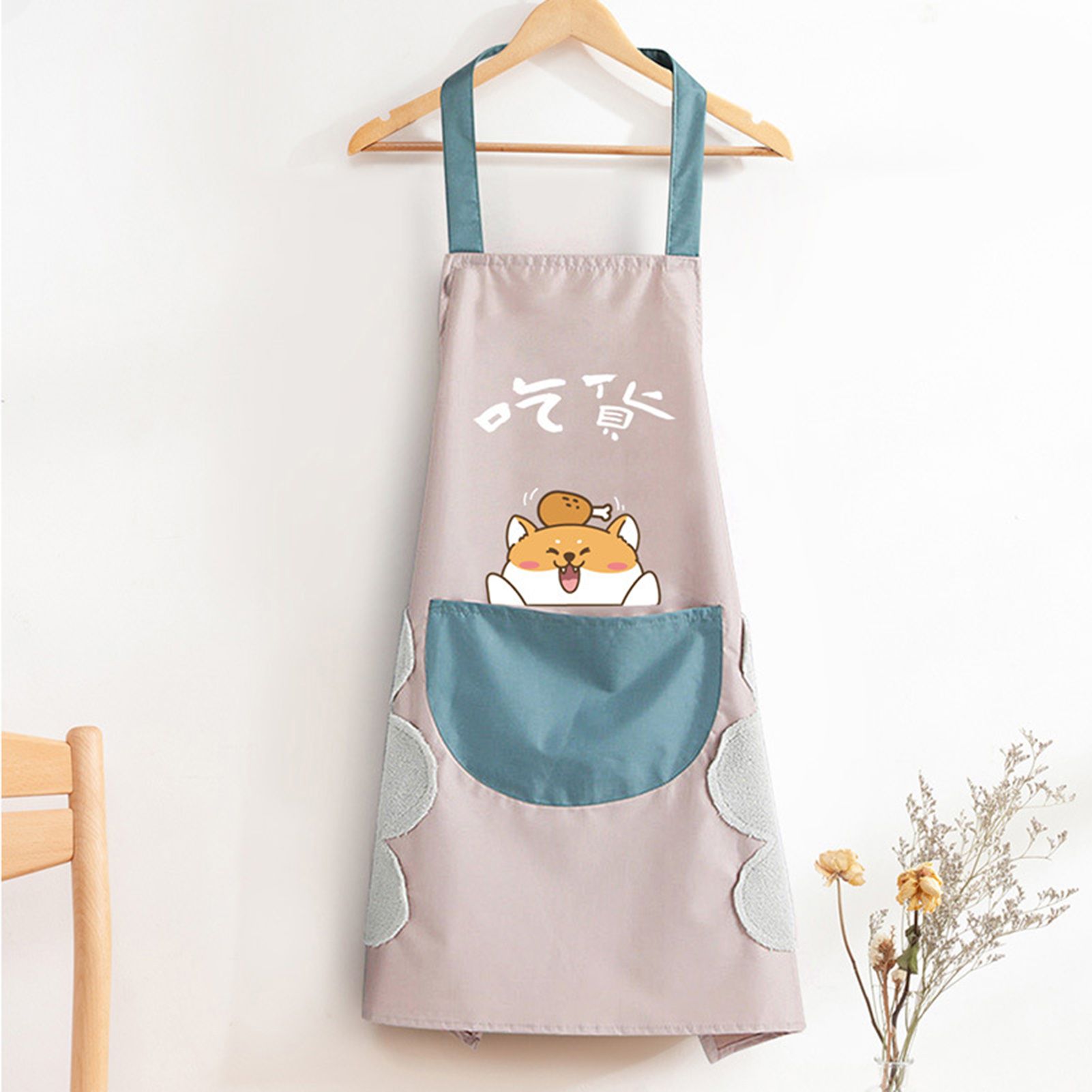 Cooking Apron with Hand Towel Flower Arranging Garden Apron