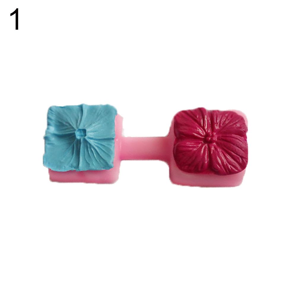 2 Grids Flower Leaf Butterfly DIY Fondant Candy Chocolate Mold Kitchen Tool
