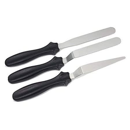 Heavy Stainless Steel 3 Pcs Cake Set-9 inchi & Quality Full Plastic Handle