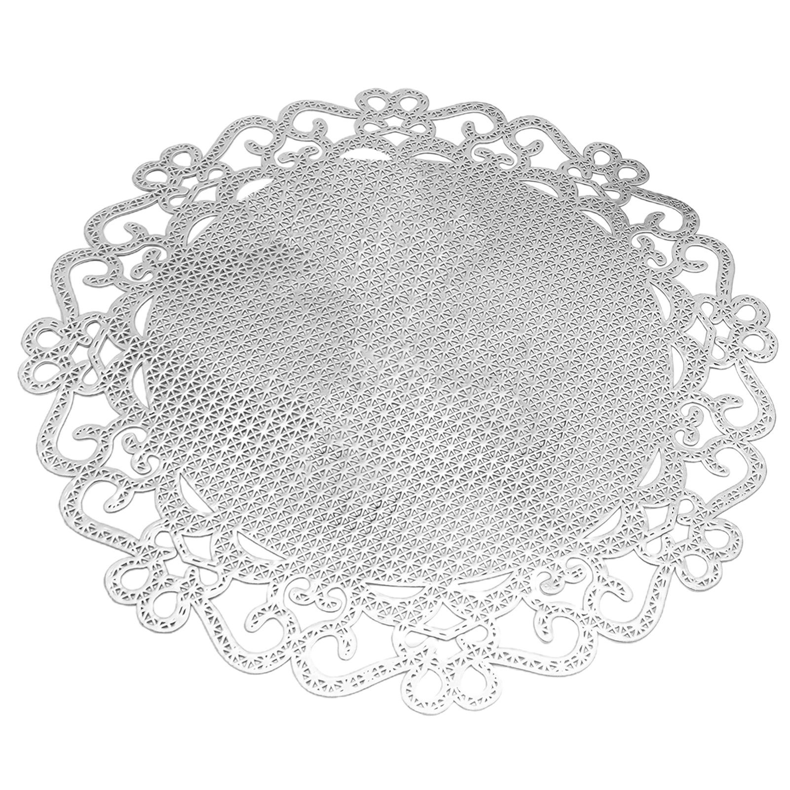 Cup Pad Chinese Knot Pattern Waterproof PVC Vase Place Mat Wedding Centerpiece