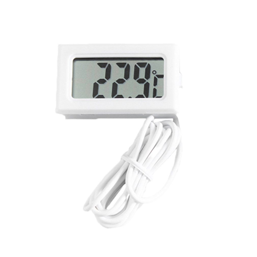 Mini Embedded Lcd Electronic Digital Display Fahrenheit Thermometer White
