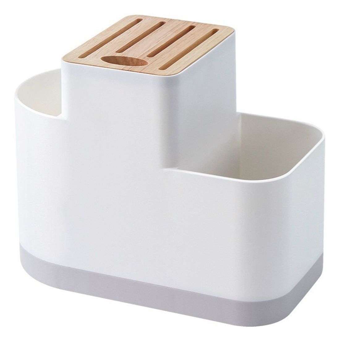 OIMG Kitchen Organizer Plastic Storage Rack Cutlery Stand Draining Knife Block Cutlery Holder Flatware Organizer