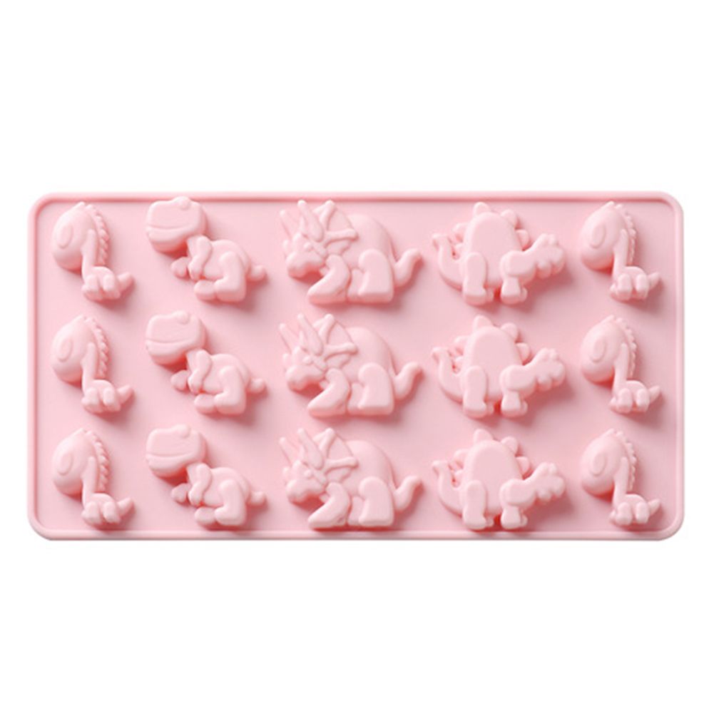 15 Cavity Silicone Dinosaur Shape Cake Mold Non-stick Bakeware DIY Baking Tool