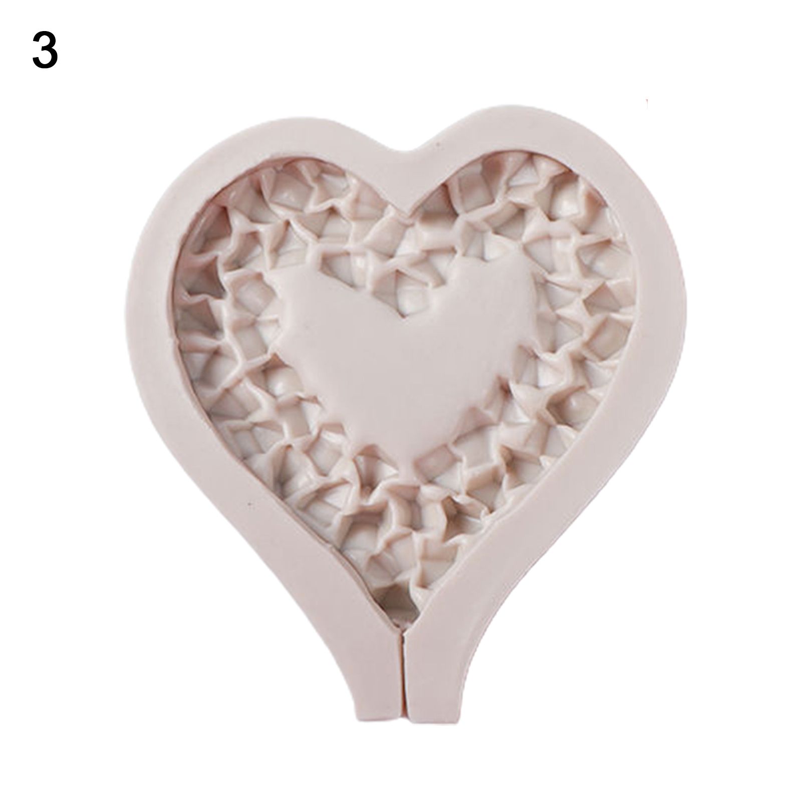 Reusable Non-stick Heart Shape Lollipop Design Silicone Mold Model DIY Supplies