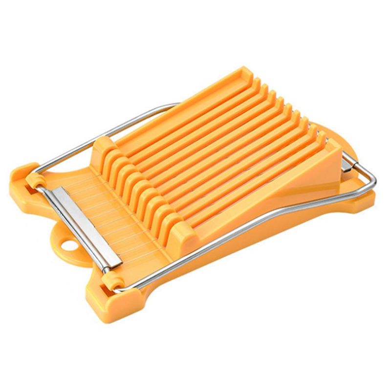 Egg Cutter, Sausage Banana Butter Watermelon Ham Slicer,Separator, Kitchenware Kitchen Gadgets Accessories(Yellow,1 PCS)