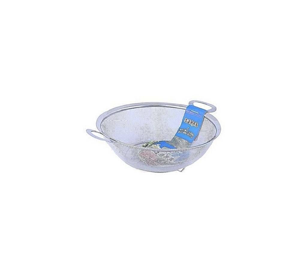 Steel Rice Filter (28cm) - Silver