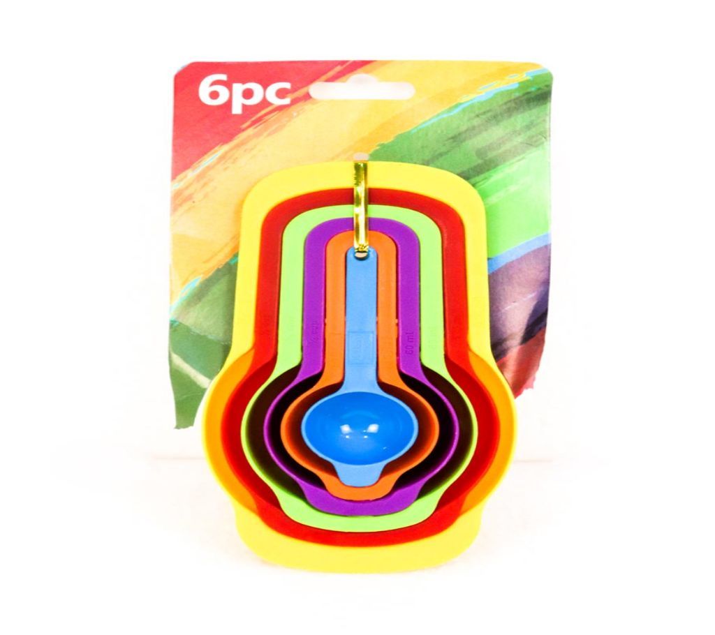 6pcs Rainbow Colorful measuring Spoon Set