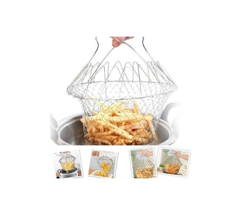 Steel Foldable Fry Chef Basket