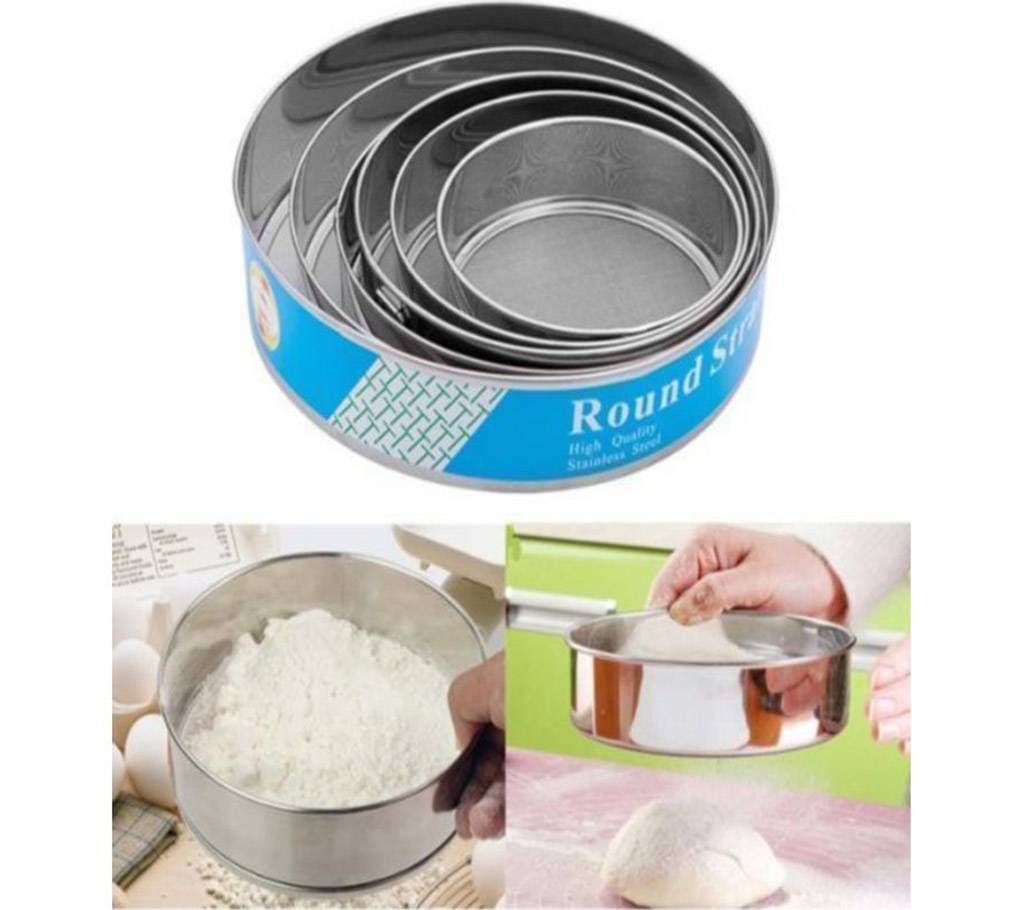 Stainless Steel 6-piece Round Strainer Set1