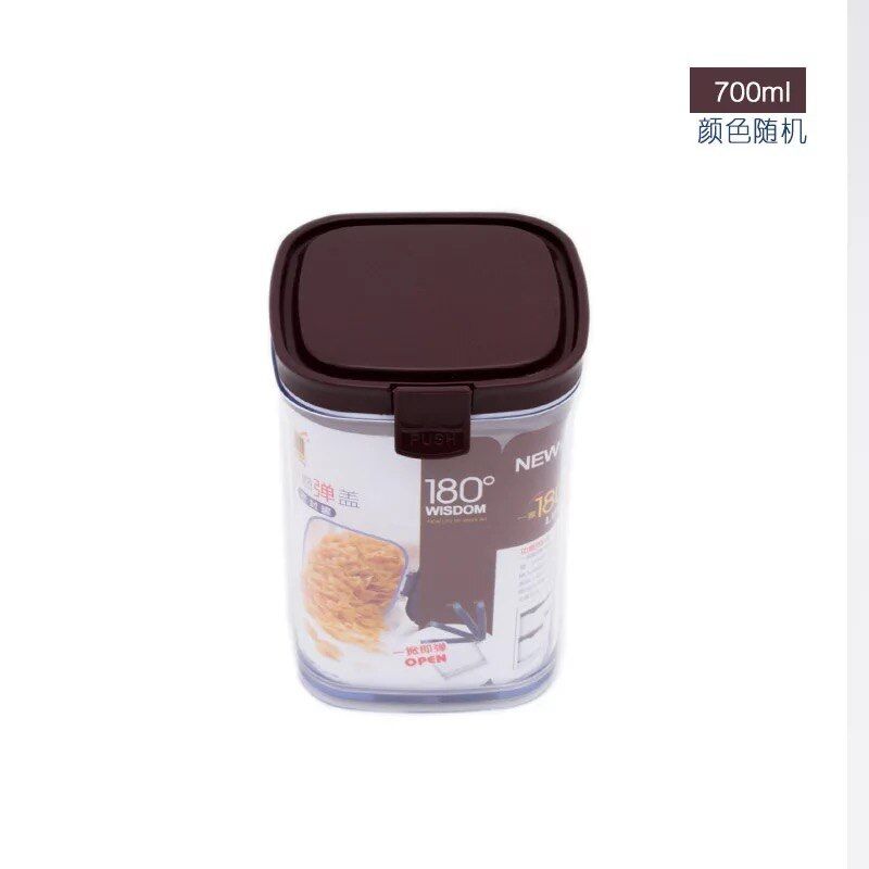 plastic food storage container plastic kitchen storage box multigrain storage tank sealed cans easy to buckle Multi-capacity