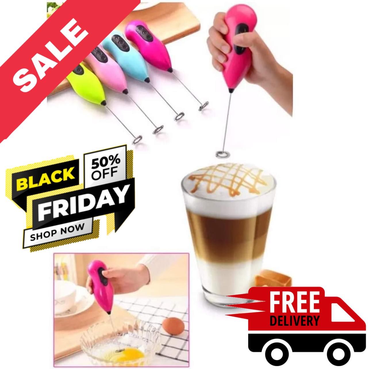 Ramadan Special Electric Mini Lassi Juice Coffee Milk Drink Mixer Former Egg Beater Kitchen Tools
