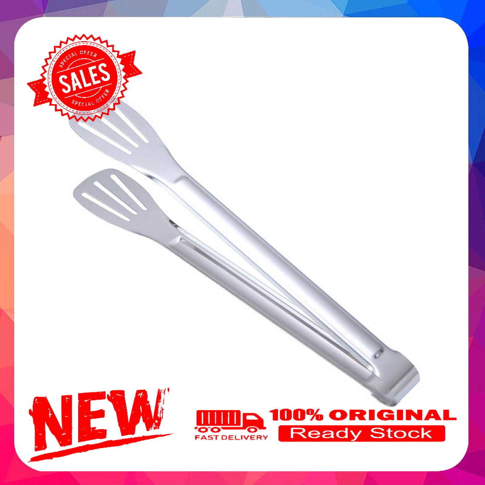 Multi-use Food Grade Food Clip Heat-resistant Ergonomic Stainless Steel Cooking Clip Kitchen Gadget