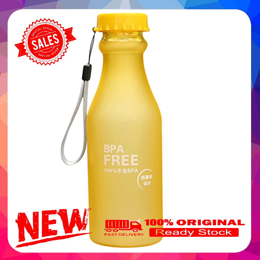 550ML Leakproof Sport Water Bottle Portable Outdoor Travel Healthy Drinking Cup