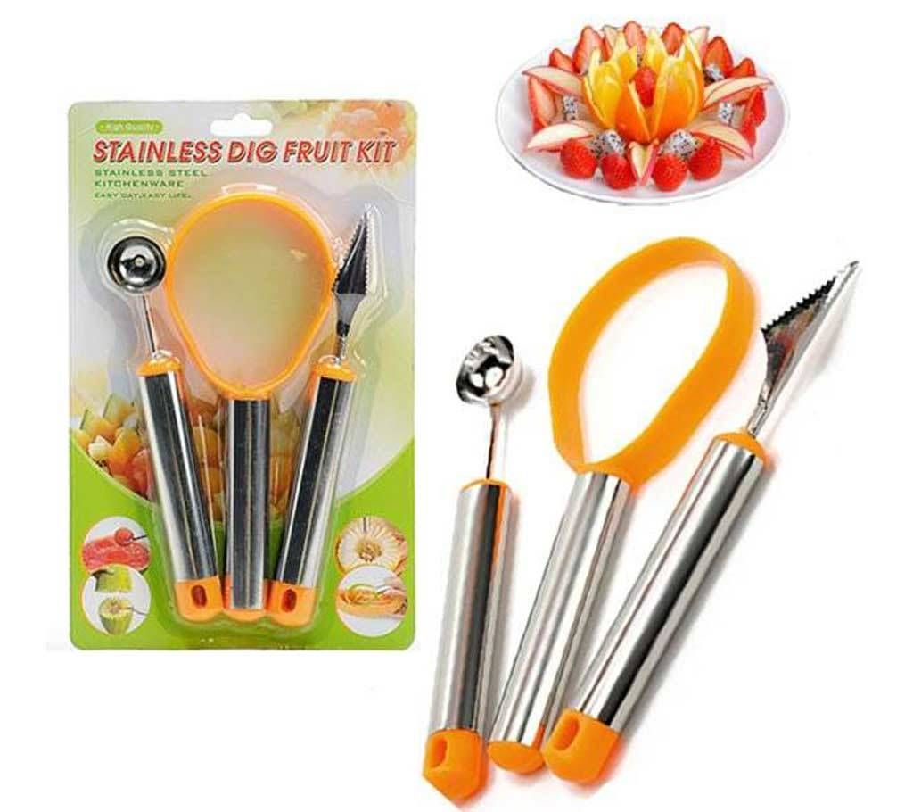 Fruit and vegetable curving tools 