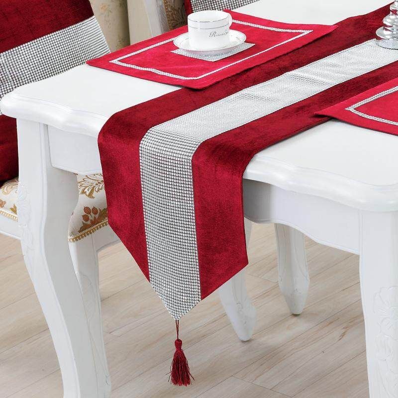 Panda Online 180x32cm Modern Luxury Table Flag Table Runners Mat TV Cabinet Cover Cloth Bed Banner
