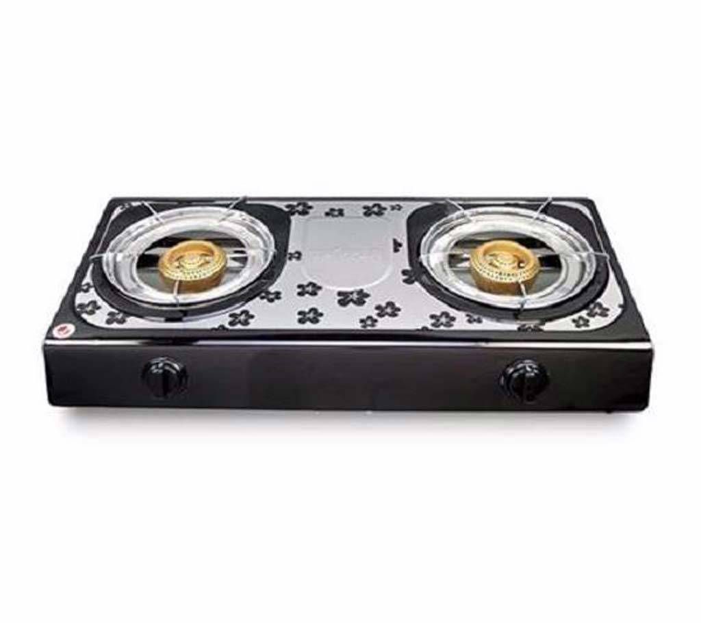 Double SS Auto Gas Stove NG A-204