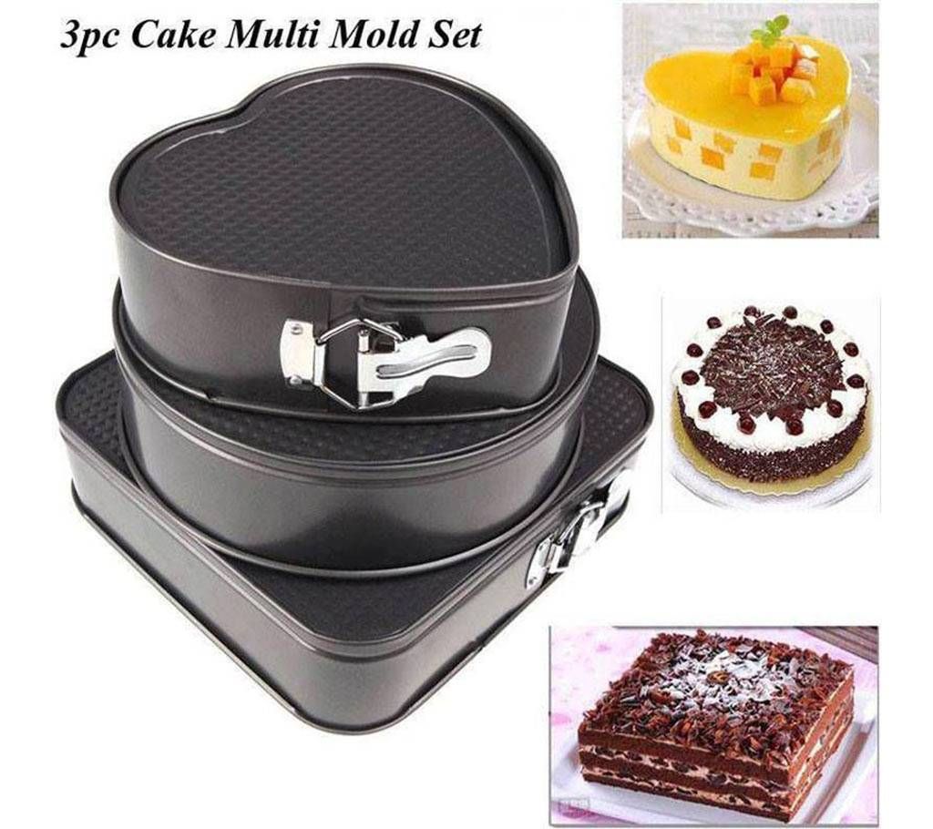 3 pc Cake multi Mold set