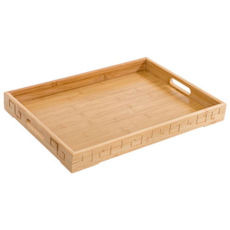 Bamboo Tray Square Bamboo Wooden Rectangular Plate Steak Fruit Snack Tray Tea Tray Restaurant Storage Tray Solid Wood Board
