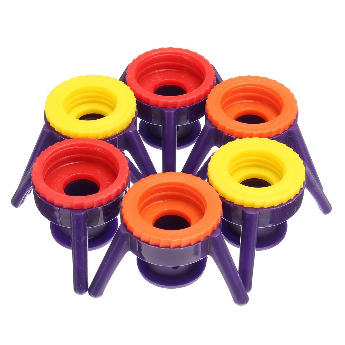 6Pcs 4 Size Upside Down Hold Plastic Kitchen Base Bottle Cap Adapter Gaskets Zero Waste -