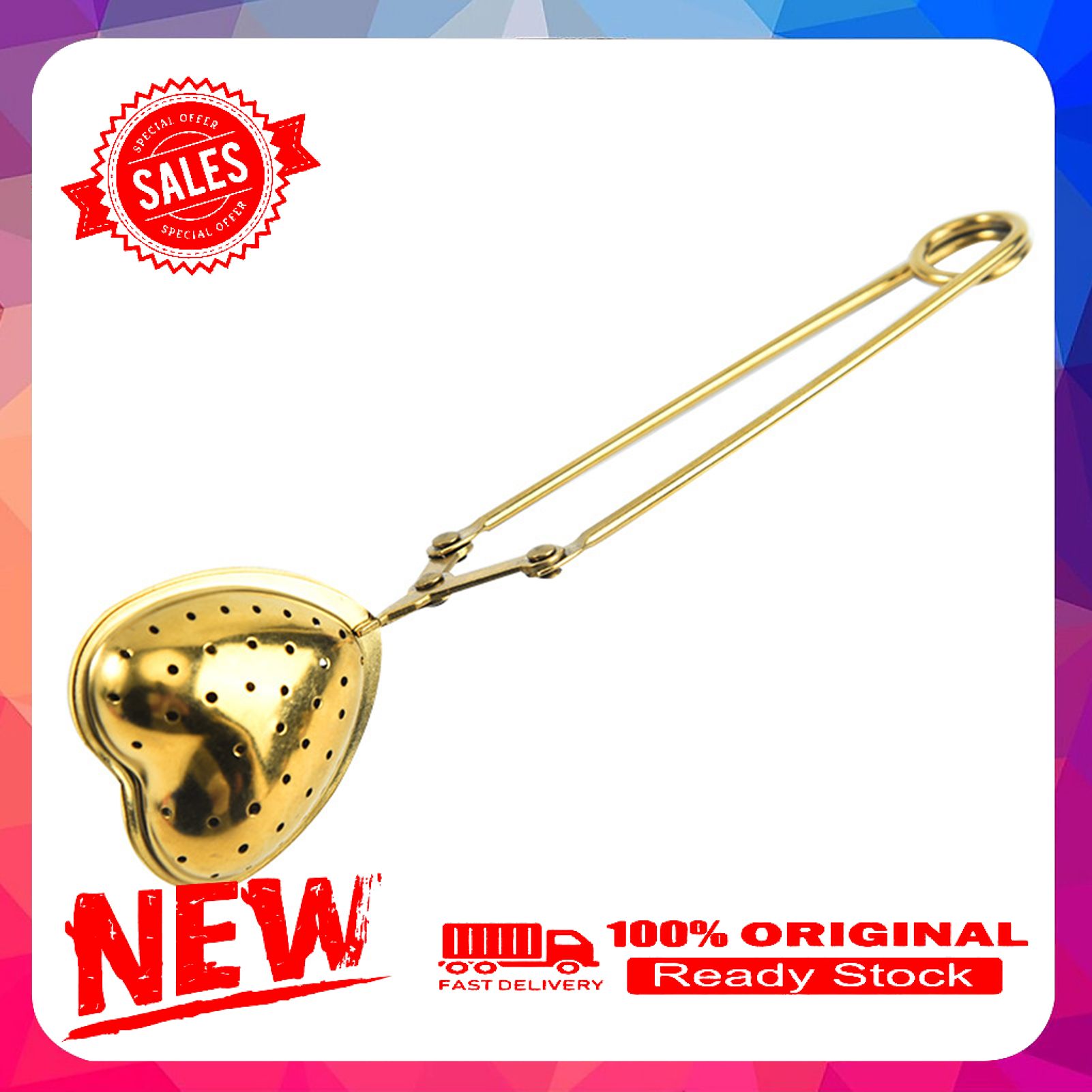 Tea Infuser Long Handle Strong Construction Stainless Steel Food Grade Materials Home Infuser Drip for Office