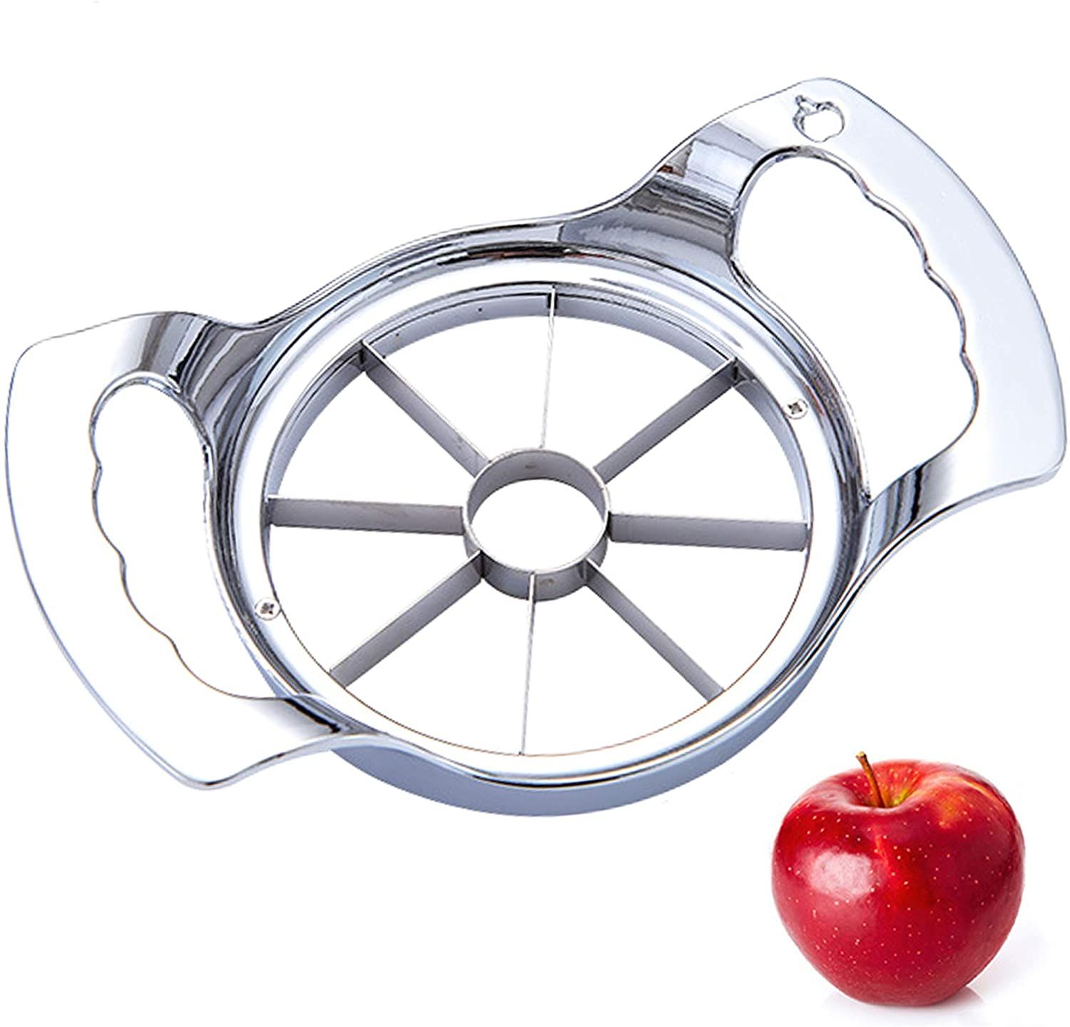 Stainless Steel Fruit Apple Slicer/Cutter - 1 Piece Silver Color