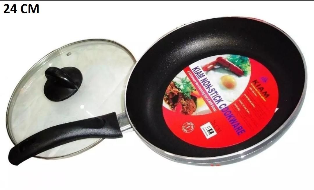Kiam Non Stick Fry Pan With Glass Lid (20cm-28cm)