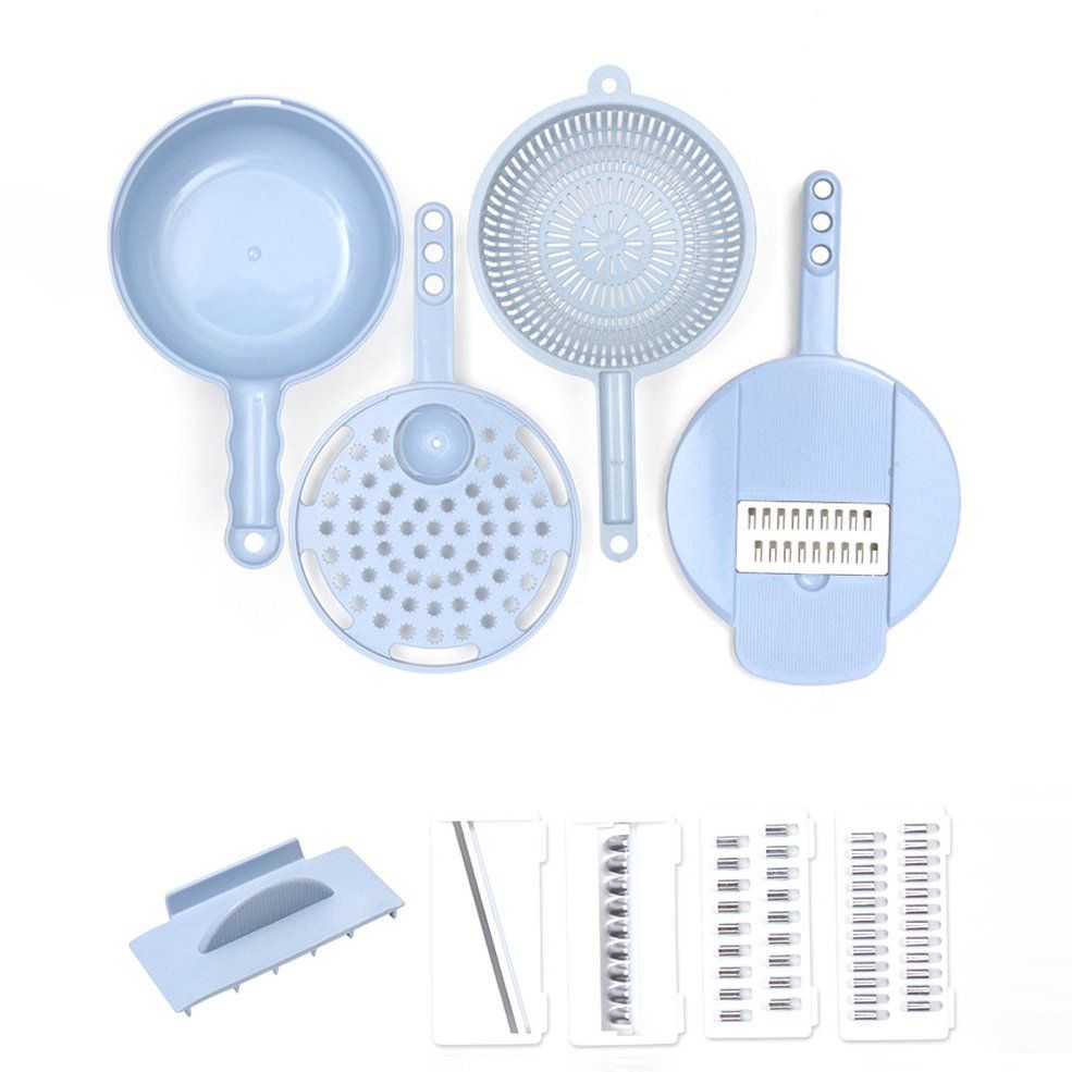 Cutter Slicer Grater Chopper with Blades & Lid Egg Separater Vegetable Chopper
