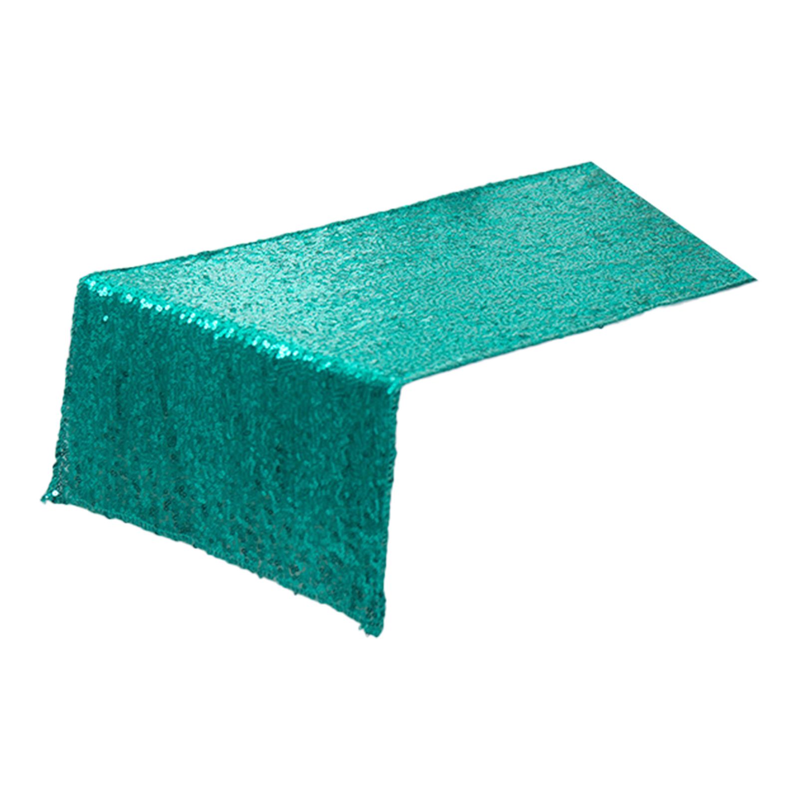 Table Runner Glitter Breathable Fabric Tear Resistant Sequin Table Runner for Party