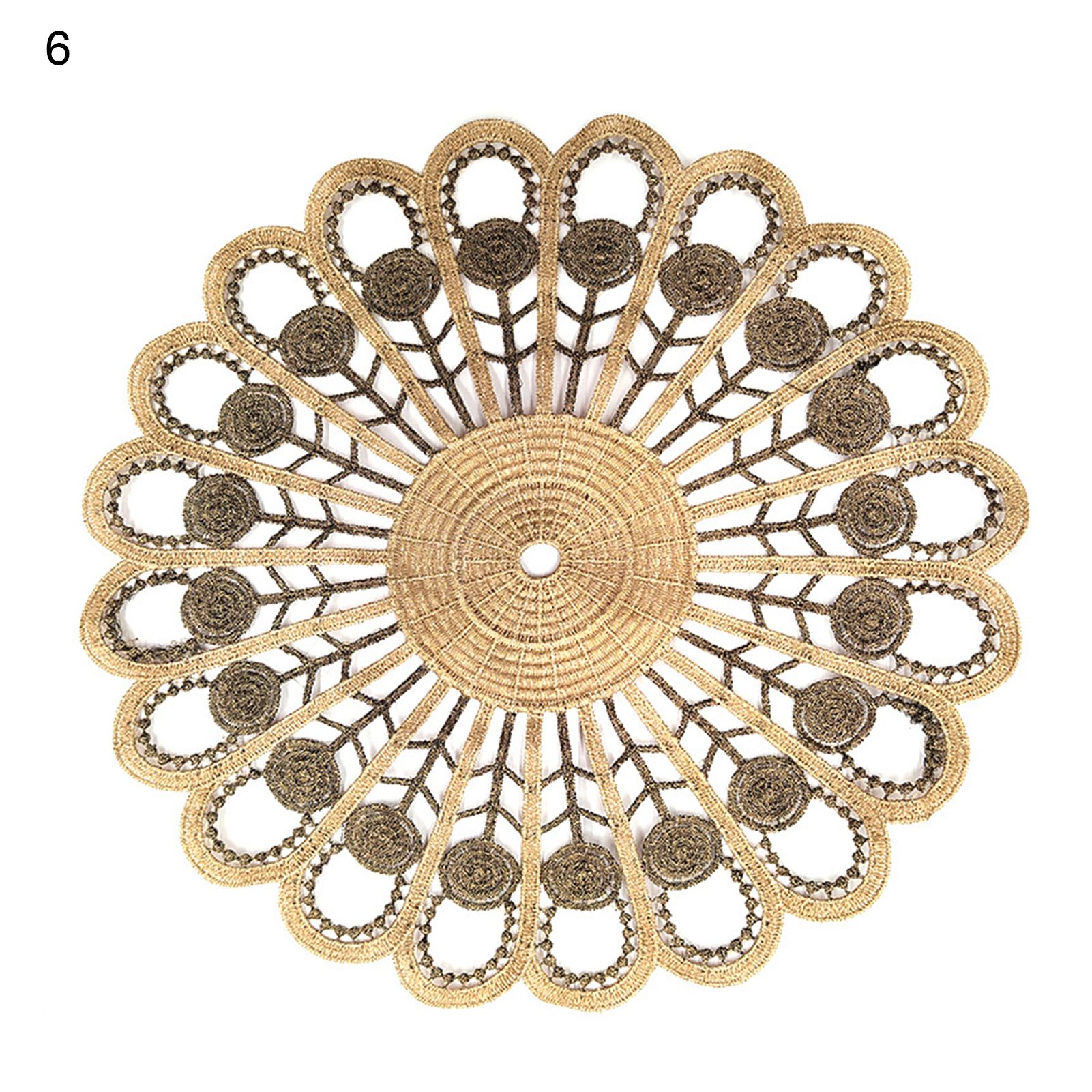 Table Placemat Round Decorative Table Flower Lace Coaster