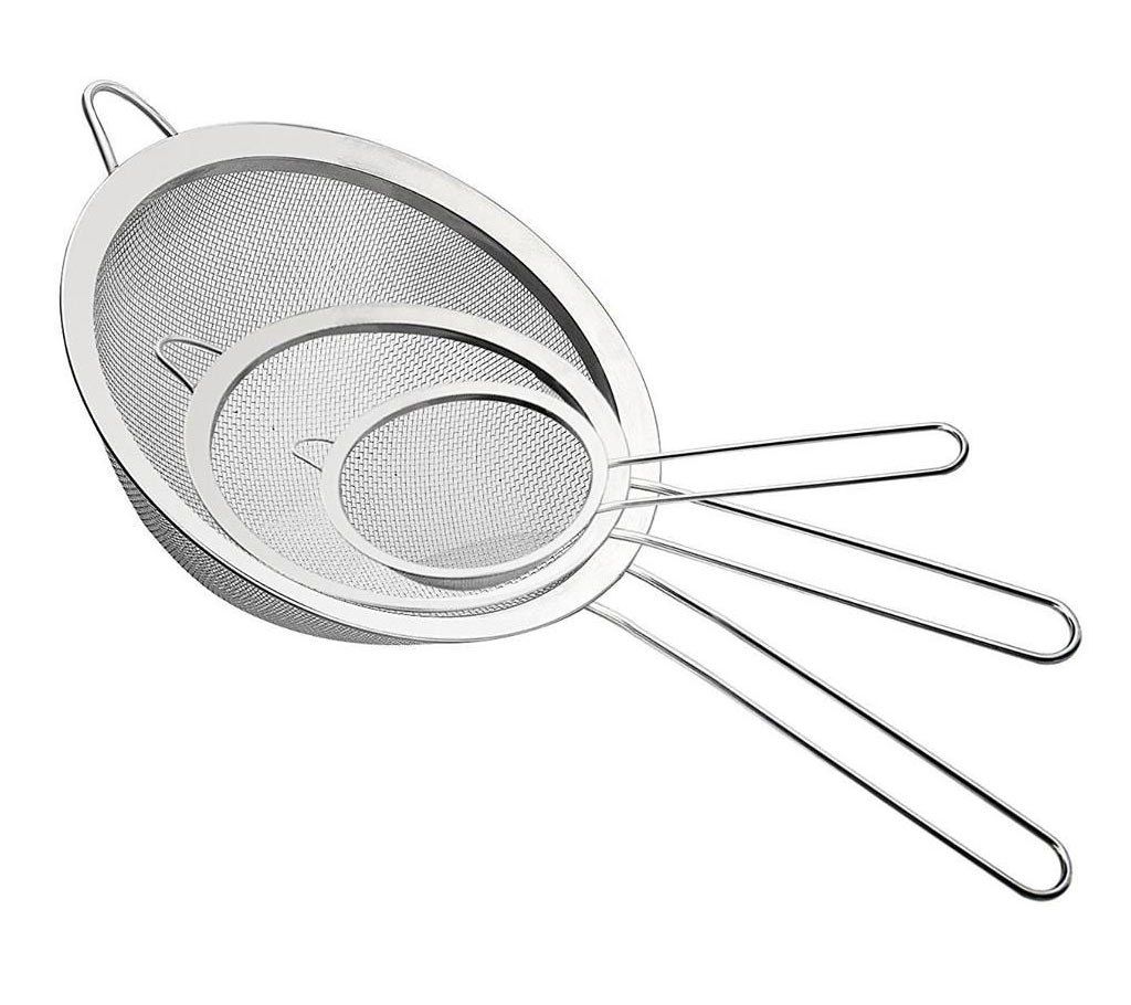 STAINLESS STEEL STRAINER Set (3 pcs)