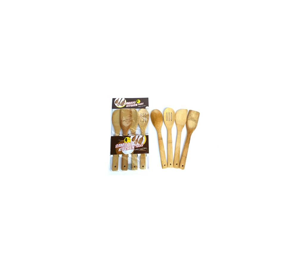Purely Bamboo Kitchen Tools(4Pcs)