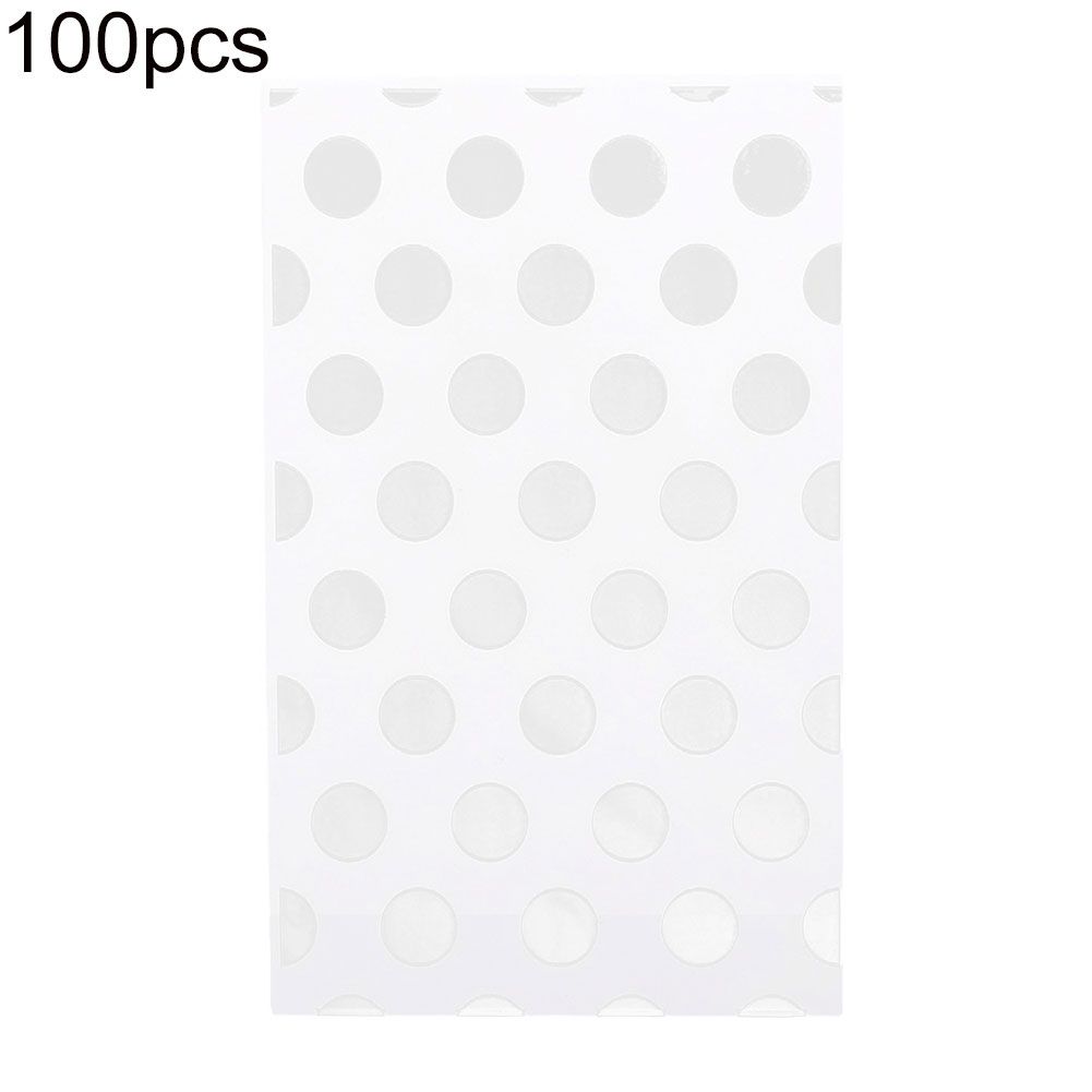 100Pcs Disposable Plastic Cookies Candy Party Favors Snacks Baking Package Bag